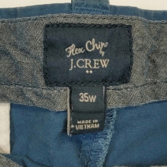 J.Crew Factory Flex Chino Shorts Blue Size 35 - Picture 3 of 3